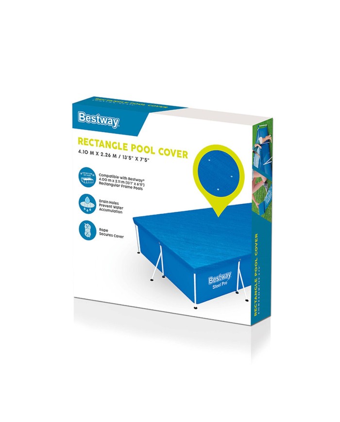 Copertura per piscina Bestway Azzurro 410 x 226 cm Copertura per piscina Bestway Azzurro 410 x 226 cm