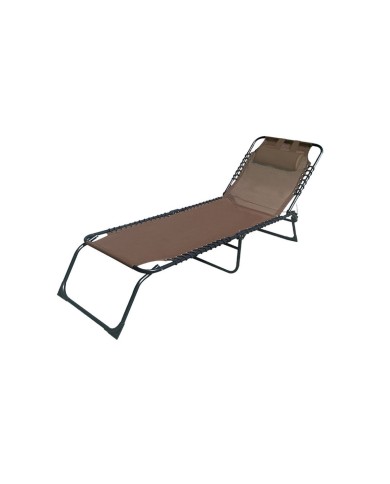 Marbueno lettino pieghevole in acciaio con cuscino giardino e piscina 190X58X27 cm marrone 10001 Marbueno lettino pieghevole in acciaio con cuscino giardino e piscina 190X58X27 cm marrone 10001
