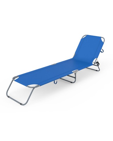 Marbueno Tumbona Pieghevole Acciaio Blu Scuro Spiaggia e Piscina 187X55X24 cm 10021 Marbueno Tumbona Pieghevole Acciaio Blu Scuro Spiaggia e Piscina 187X55X24 cm 10021