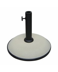 Marbueno Base Ombrellone Rotonda Cemento 36x29,5 cm 11KG Bianco Giardino e Terrazza