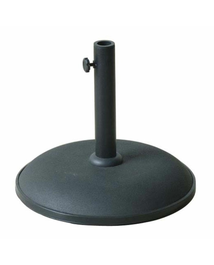 Marbueno Base Ombrellone Rotonda Cemento 41,5x35 cm 15KG Nero Giardino, Piscina, Terrazza