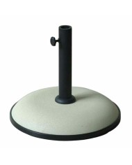 Marbueno Base Ombrellone Rotonda Cemento 41,5x35 cm 15KG Nero Giardino, Piscina, Terrazza