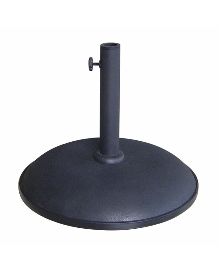 Marbueno Base Ombrellone Rotonda Cemento 45x36 cm 20KG Nero Giardino, Piscina, Terrazza