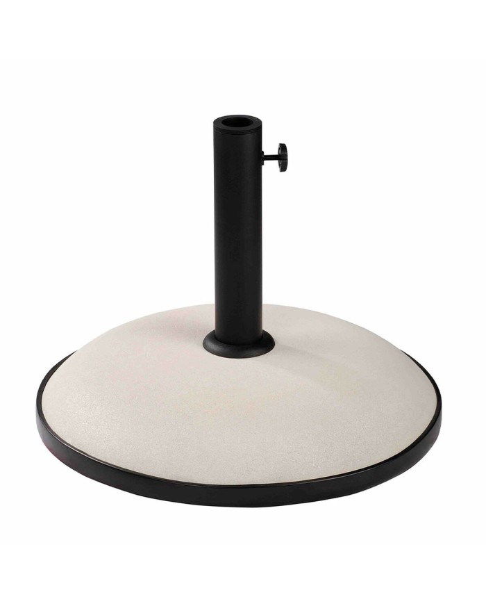 Marbueno Base Ombrellone Rotonda Cemento 45x36 cm 20KG Bianco Giardino, Piscina, Terrazza