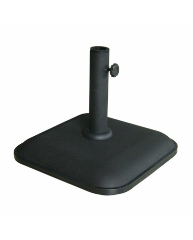 Marbueno Base Ombrellone Quadrato Cemento 35X35X5,2 cm 11KG Nero Giardino, Piscina 10455