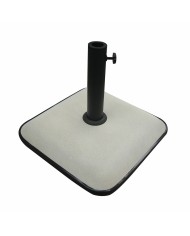 Marbueno Base Ombrellone Quadrato Cemento 45X45X7,3 cm 25KG Nero Giardino 10458