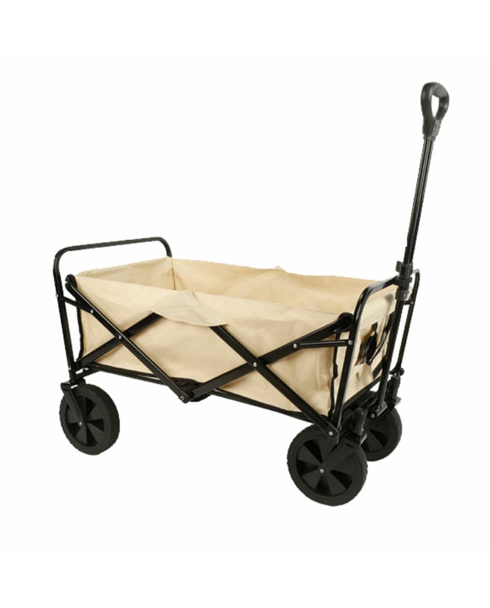 Carrello Multiuso Pieghevole Marbueno Acciaio 150 KG Beige Giardino 86X50X59 cm