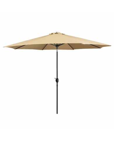 Marbueno Ombrellone Acciaio 8 Stecche D270 cm Poliestere Marrone Giardino 10482 Marbueno Ombrellone Acciaio 8 Stecche D270 cm Poliestere Marrone Giardino 10482