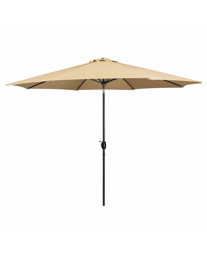Marbueno Ombrellone Acciaio 8 Stecche D270 cm Poliestere Marrone Giardino 10482 Marbueno Ombrellone Acciaio 8 Stecche D270 cm Poliestere Marrone Giardino 10482