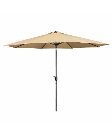 Marbueno Ombrellone Acciaio 8 Stecche D300 cm Poliestere Marrone Giardino 10485 Marbueno Ombrellone Acciaio 8 Stecche D300 cm Poliestere Marrone Giardino 10485