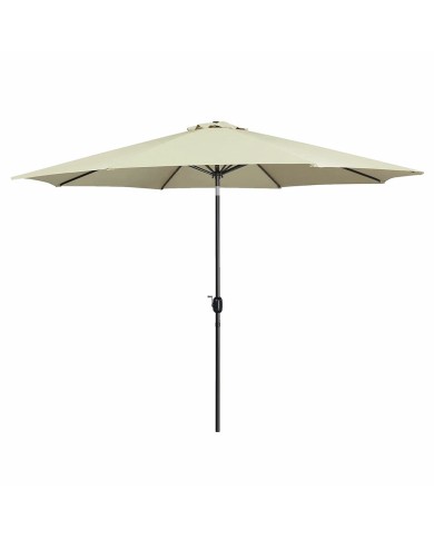 Marbueno Ombrellone Acciaio 8 Stecche D300 cm Poliestere Beige Giardino Piscina 10486 Marbueno Ombrellone Acciaio 8 Stecche D300 cm Poliestere Beige Giardino Piscina 10486