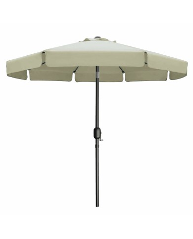 Marbueno Ombrellone Acciaio 8 Stecche D270 cm Poliestere Beige Giardino 10488 Marbueno Ombrellone Acciaio 8 Stecche D270 cm Poliestere Beige Giardino 10488