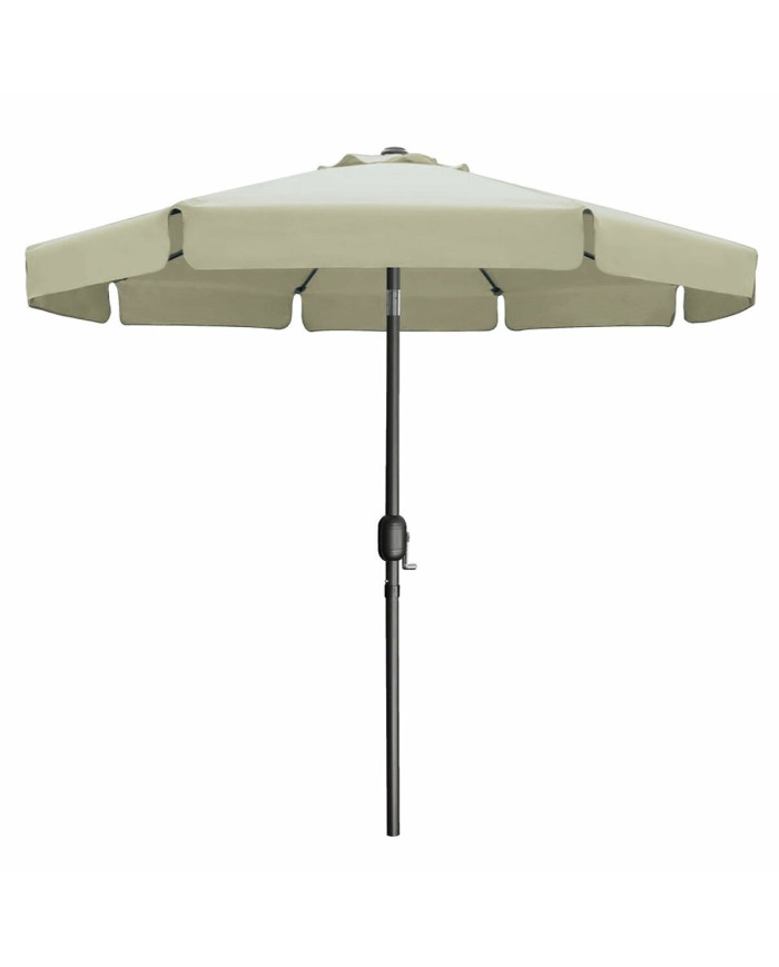 Marbueno Ombrellone Acciaio 8 Stecche D270 cm Poliestere Beige Giardino 10488 Marbueno Ombrellone Acciaio 8 Stecche D270 cm Poliestere Beige Giardino 10488
