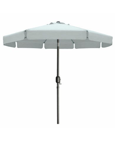 Marbueno Ombrellone Acciaio 8 Stecche D300 cm Poliestere Bianco Giardino 10491 Marbueno Ombrellone Acciaio 8 Stecche D300 cm Poliestere Bianco Giardino 10491