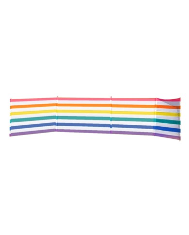 Paravento 5 Palos Acciaio Poliestere Strisce Colorate 480X80 cm Spiaggia, Piscina, Giardino Paravento 5 Palos Acciaio Poliestere Strisce Colorate 480X80 cm Spiaggia, Piscina, Giardino