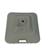 Marbueno Base Ombrellone Quadrato Plastica 45x45x27 cm 30L Nero Giardino, Piscina 10499