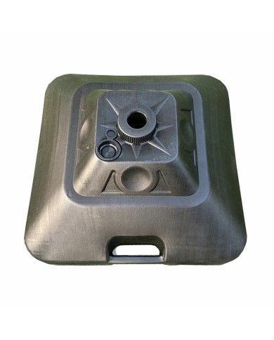Marbueno Base Ombrellone Quadrato Plastica 45x45x27 cm 30L Nero Giardino, Piscina 10499