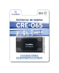 Lettore di Schede Esterno CoolBox CRE-065A Nero