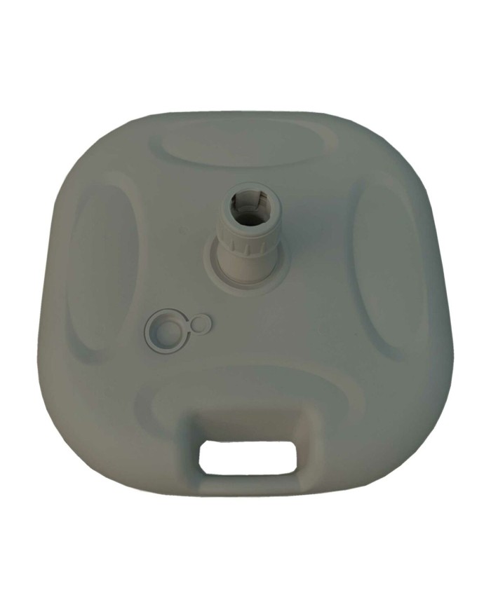 Marbueno Base Ombrellone Plastica 45x45x14 cm 20L Bianco Giardino, Piscina, Terrazza