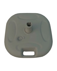 Marbueno Base Ombrellone Plastica 45x45x14 cm 20L Bianco Giardino, Piscina, Terrazza