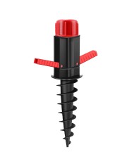 Marbueno Pincho Parasol Plastico Nero 37x6x6 cm Spiaggia e Giardino 10505