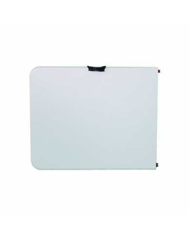 Marbueno Tavolo Pieghevole Resina Bianco 180X74X74 cm Catering, Spiaggia e Camping