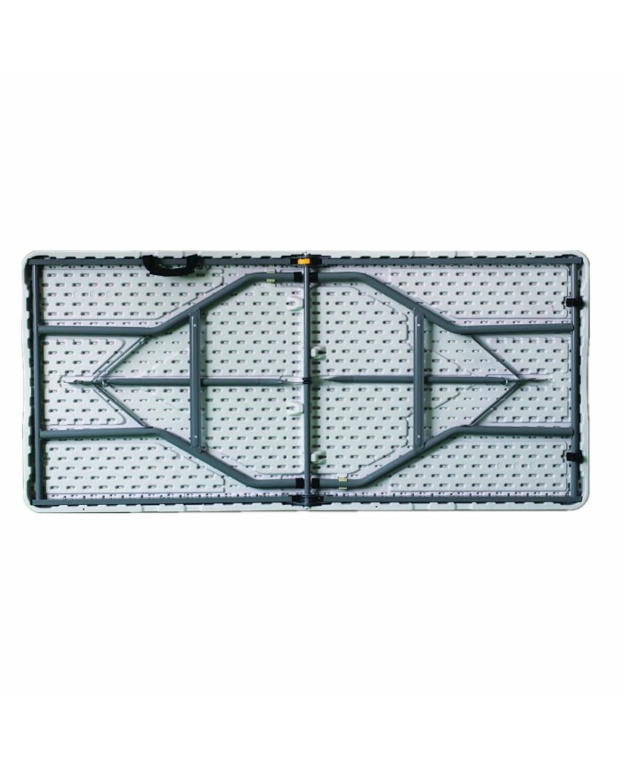 Marbueno Tavolo Pieghevole Resina Bianco 180X70X74 cm Catering, Spiaggia e Campeggio