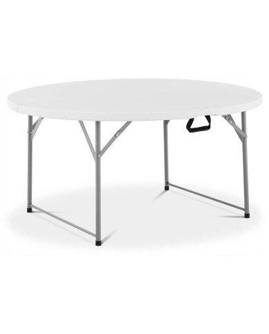 Marbueno Tavolo Pieghevole Resina Bianco D.122x74 cm Catering, Spiaggia e Campeggio Marbueno Tavolo Pieghevole Resina Bianco D.122x74 cm Catering, Spiaggia e Campeggio