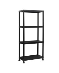 Marbueno Mensola 5 Ripiani Plastica Nera 61x31x171 cm Giardino 10538 Marbueno Mensola 5 Ripiani Plastica Nera 61x31x171 cm Giardino 10538