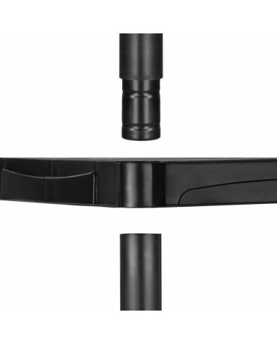 Marbueno Mensola 5 Ripiani Plastica Nera 61x31x171 cm Giardino 10538