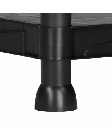 Marbueno Mensola 5 Ripiani Plastica Nera 90x40x180 cm Giardino 10539