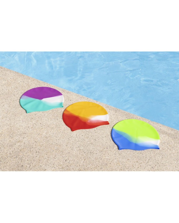 Bestway Gorro da Bagno Bambino Silicone Colori Assortiti +3 Anni Spiaggia Piscina 26049
