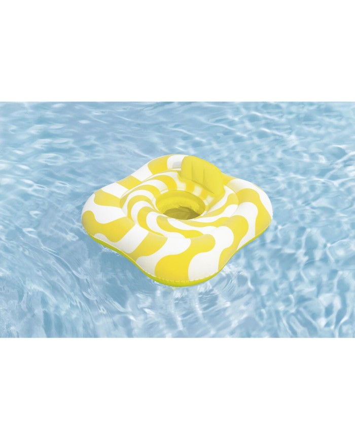 Bestway Flotatore Gonfiabile 2 Aree Sedia Bambino 79x79 cm 1-2 Anni Giardino, Piscina