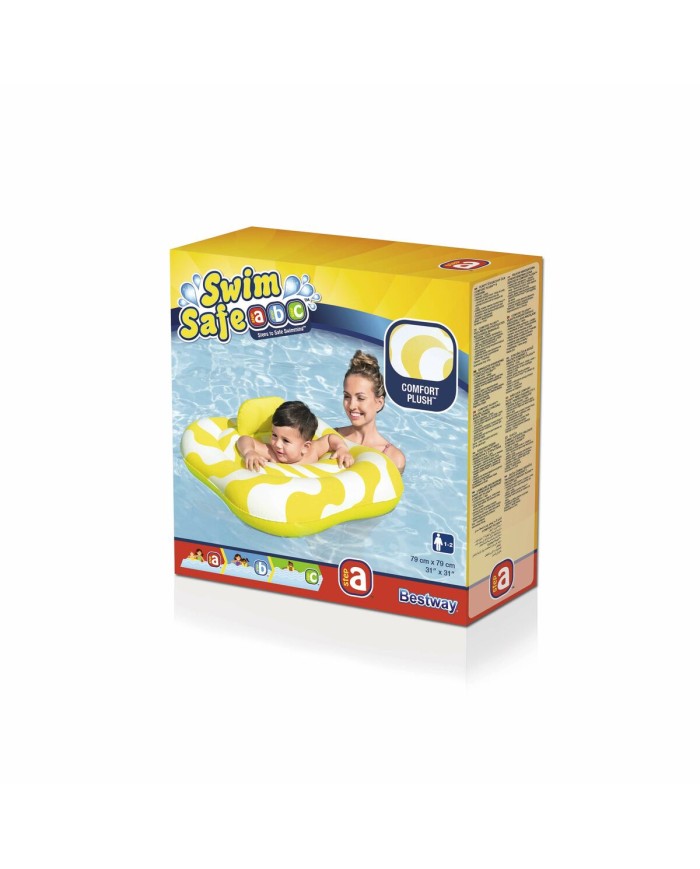 Bestway Flotatore Gonfiabile 2 Aree Sedia Bambino 79x79 cm 1-2 Anni Giardino, Piscina