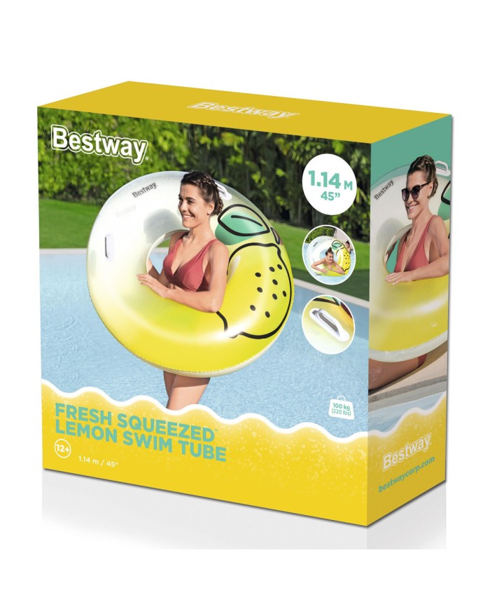 Bestway Flotatore Gonfiabile con Maniglie Jungla D114 cm +12 Anni Spiaggia Piscina