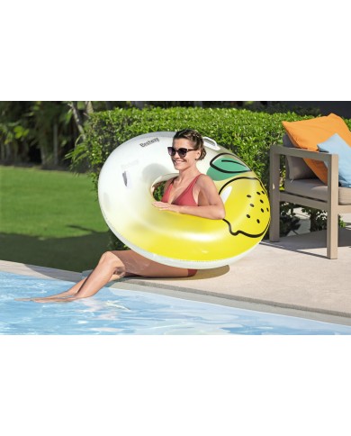 Bestway Flotatore Gonfiabile con Maniglie Jungla D114 cm +12 Anni Spiaggia Piscina