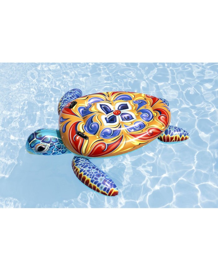 Bestway Figura Gonfiabile Tartaruga Mediterranea 183x173 cm +3 Anni Spiaggia Piscina