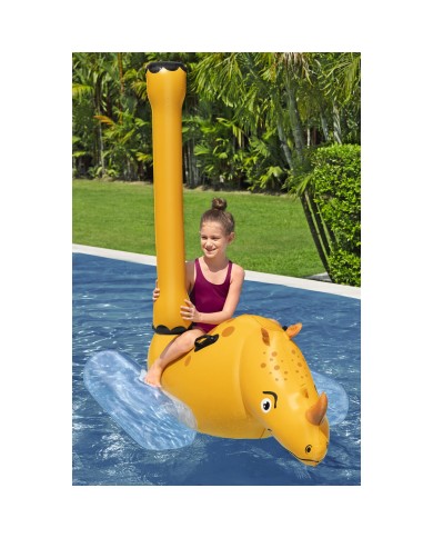 Bestway Gioco Flottante Lotta di Rinoceronti 153x77 cm +3 Anni Piscina 41522