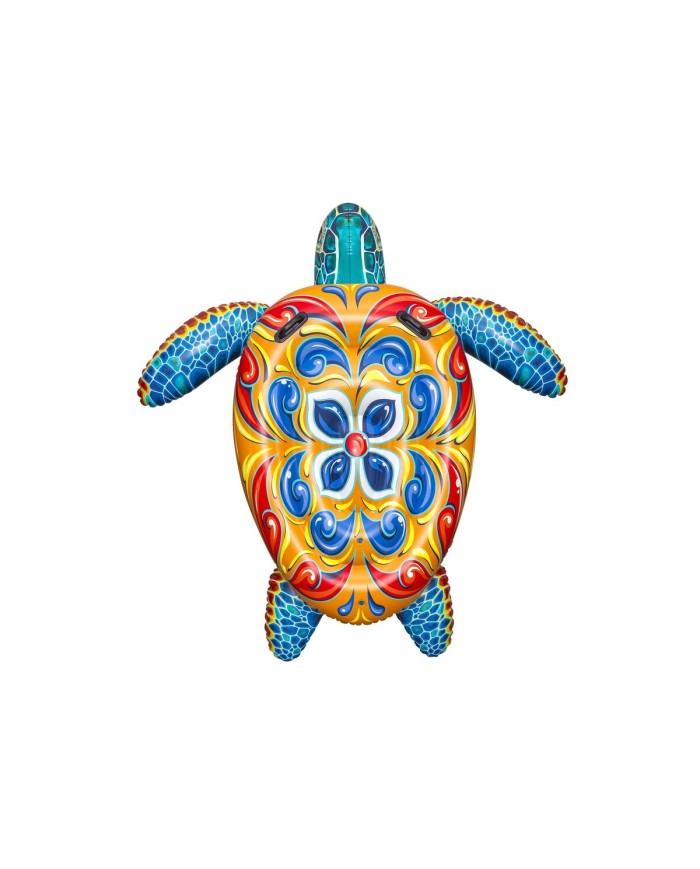 Bestway Figura Gonfiabile Tartaruga Mediterranea 183x173 cm +3 Anni Spiaggia Piscina