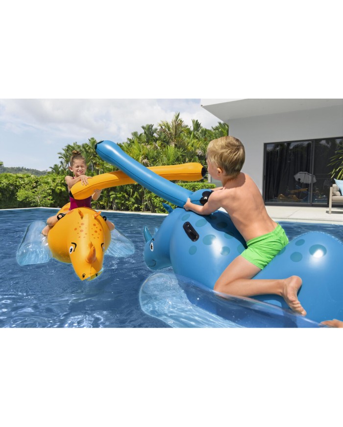 Bestway Gioco Flottante Lotta di Rinoceronti 153x77 cm +3 Anni Piscina 41522