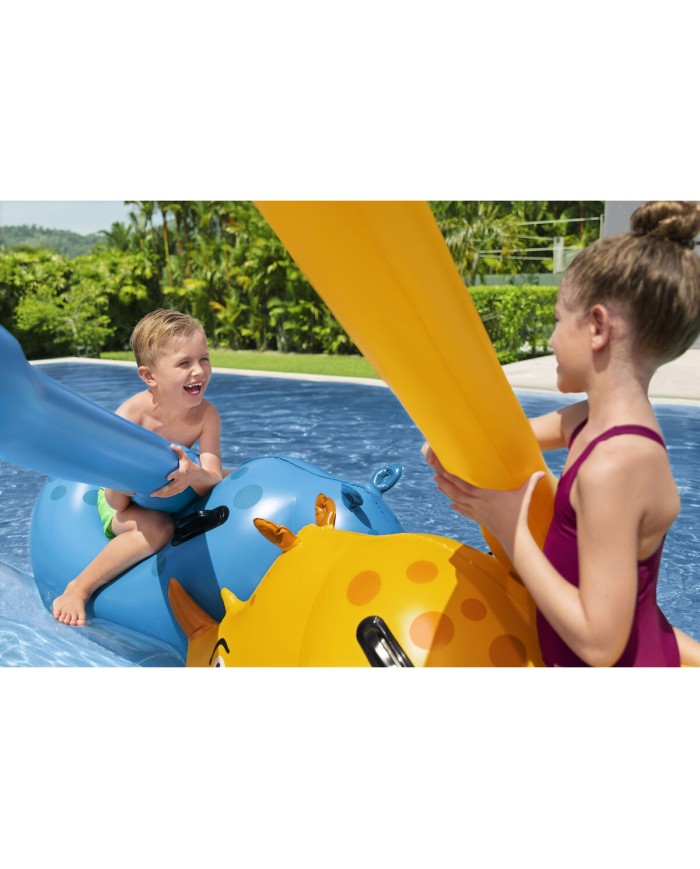 Bestway Gioco Flottante Lotta di Rinoceronti 153x77 cm +3 Anni Piscina 41522