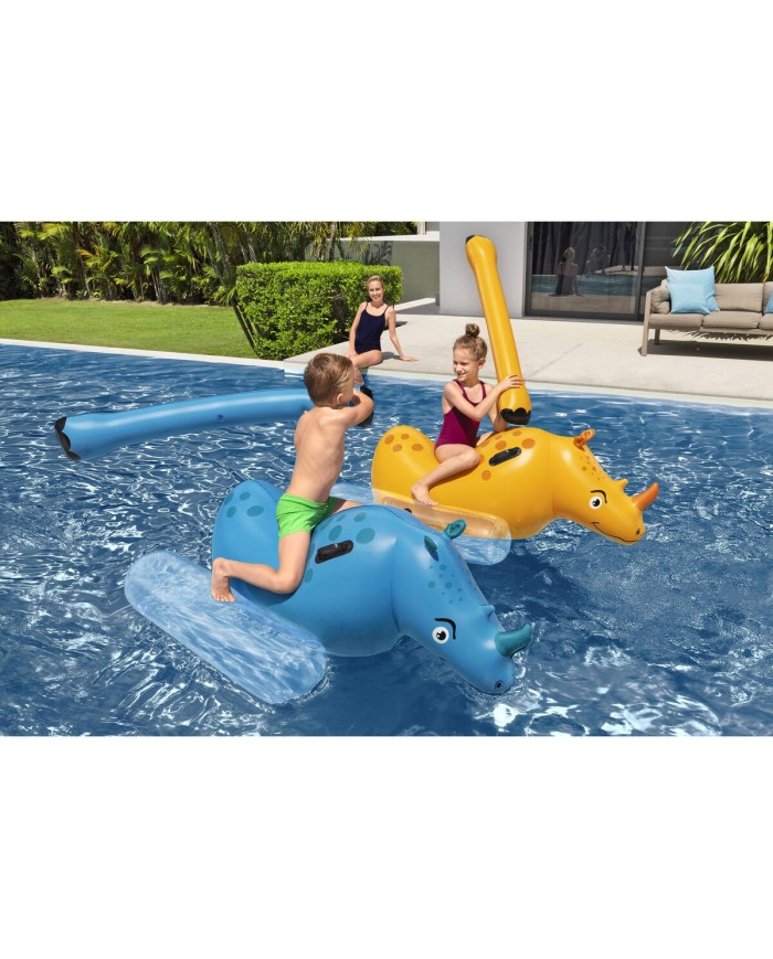 Bestway Gioco Flottante Lotta di Rinoceronti 153x77 cm +3 Anni Piscina 41522
