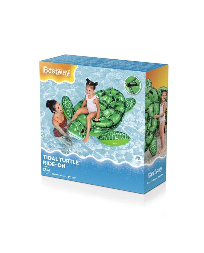 Bestway Figura Gonfiabile Tortuga con Maniglie 150x145 cm +3 Anni Spiaggia e Piscina 41524 Bestway Figura Gonfiabile Tortuga con Maniglie 150x145 cm +3 Anni Spiaggia e Piscina 41524