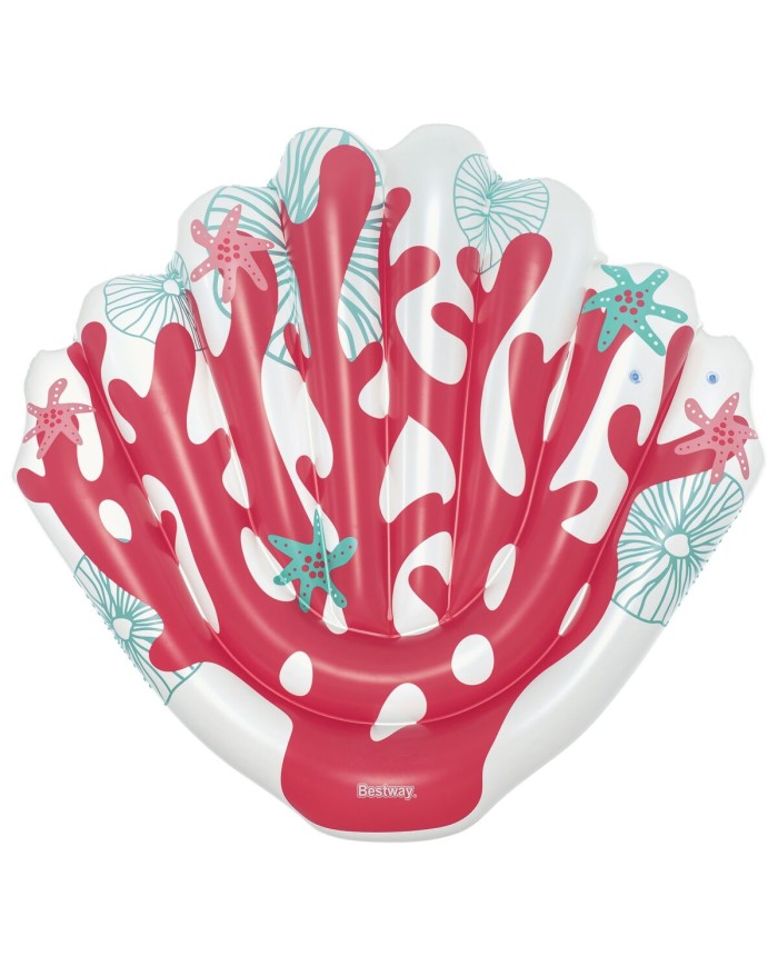 Bestway Materassino Gonfiabile Coral 186x153 cm Spiaggia e Piscina 43724 Bestway Materassino Gonfiabile Coral 186x153 cm Spiaggia e Piscina 43724