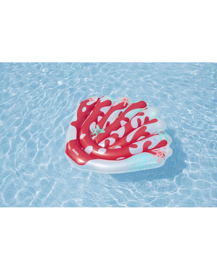 Bestway Materassino Gonfiabile Coral 186x153 cm Spiaggia e Piscina 43724 Bestway Materassino Gonfiabile Coral 186x153 cm Spiaggia e Piscina 43724