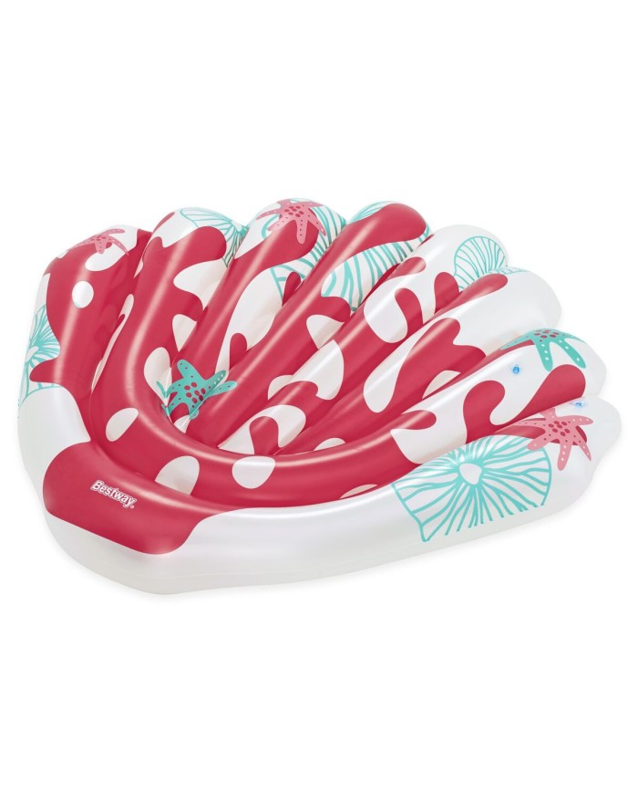 Bestway Materassino Gonfiabile Coral 186x153 cm Spiaggia e Piscina 43724 Bestway Materassino Gonfiabile Coral 186x153 cm Spiaggia e Piscina 43724