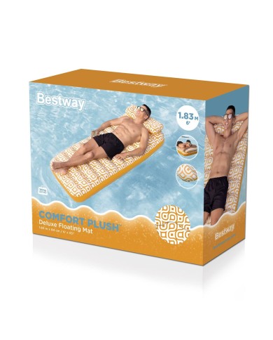 Bestway Materassino Gonfiabile Waterproof Deluxe 183x84 cm Spiaggia e Piscina 43836 Bestway Materassino Gonfiabile Waterproof Deluxe 183x84 cm Spiaggia e Piscina 43836