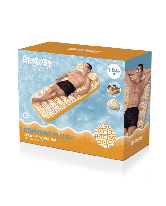 Bestway Materassino Gonfiabile Waterproof Deluxe 183x84 cm Spiaggia e Piscina 43836 Bestway Materassino Gonfiabile Waterproof Deluxe 183x84 cm Spiaggia e Piscina 43836