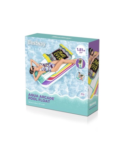 Bestway Colchoneta Gonfiabile Arcade 181x112 cm Spiaggia e Piscina 43851 Bestway Colchoneta Gonfiabile Arcade 181x112 cm Spiaggia e Piscina 43851