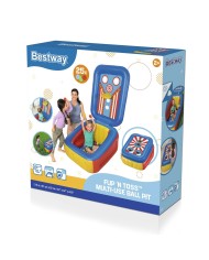 Bestway Piscina Gonfiabile Bambini con Palline 110x81x62 cm +2 Anni Giardino 52635 Bestway Piscina Gonfiabile Bambini con Palline 110x81x62 cm +2 Anni Giardino 52635